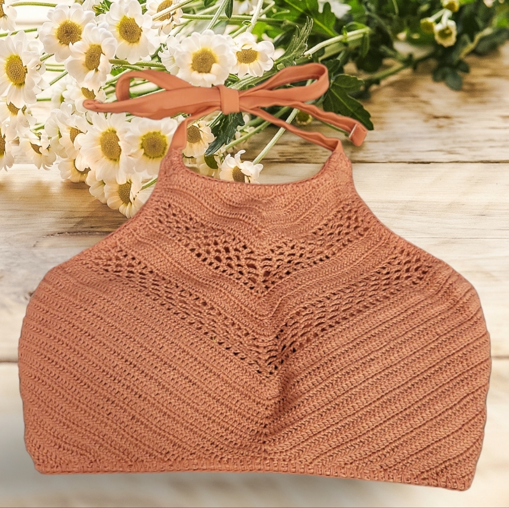Bikini Swim Top Crochet Boho Style
